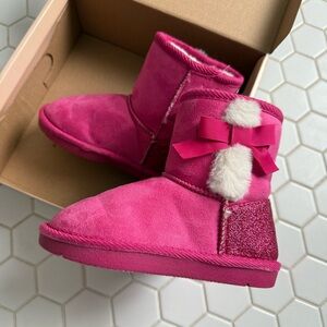 Hot pink boots